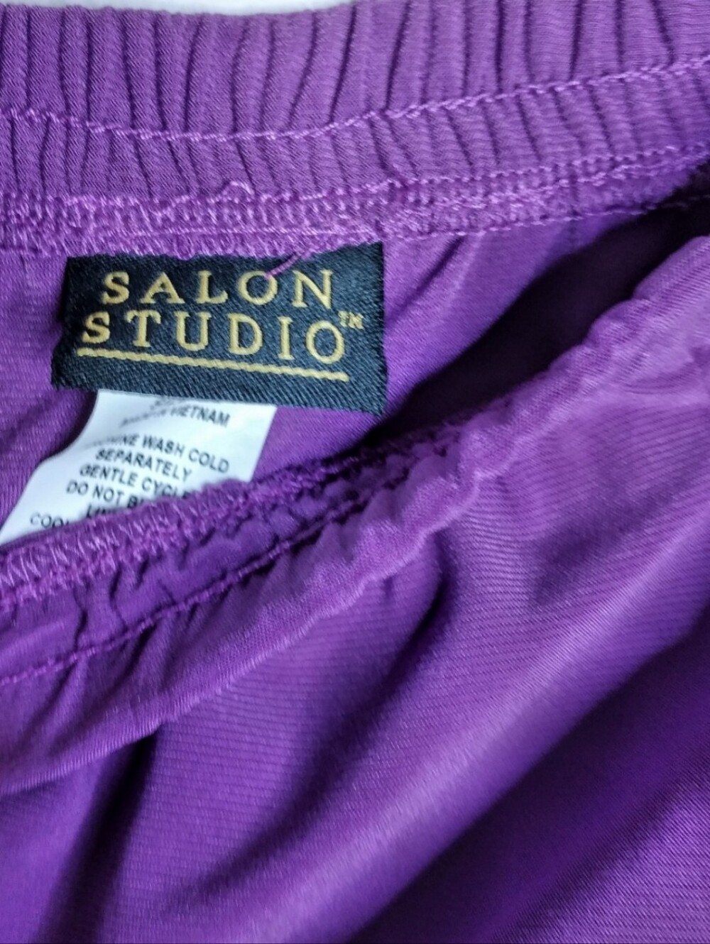 Salon Studio Xl Vintage Purple Stretch A-Line Circle Skirt Plus Size Flowy View 5